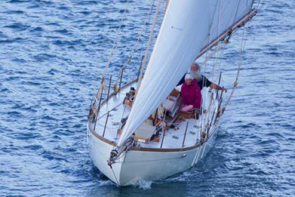30 July 2022 - 18-42-28
Not racing, just making their way back upstream. This is yacht Cynthia, with sail number 223 preparing to tack.
-----------
Classic yacht Cynthia